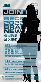 酒吧招聘海报