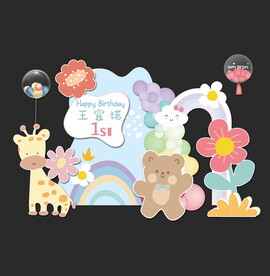 ING风森系简约宝宝宴PSD图