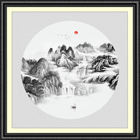 新中式山水画