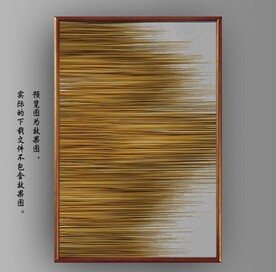 光影抽象线条装饰无框画