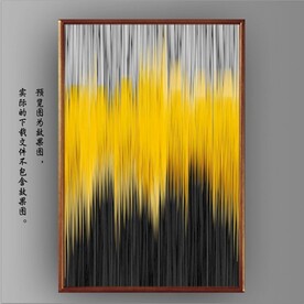 光影抽象线条装饰无框画