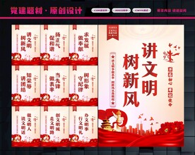讲文明展板