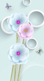 喷绘装饰画玄关隔断