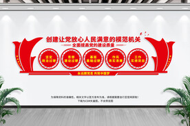 党建文化墙创建模范机关