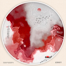 装饰水墨画