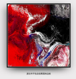  流彩抽象画