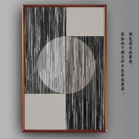 光影抽象几何风景玄关装饰画