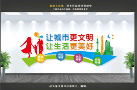 文明城市文化墙