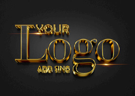 金属logo样机