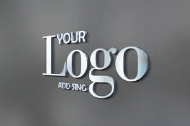 金属logo样机