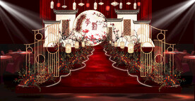 中式新中式江南风香槟色婚礼