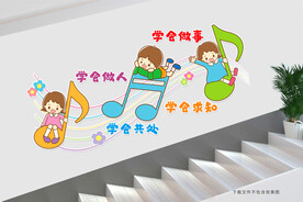 学校楼道文化墙