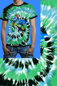 大牌扎染男装印花分层