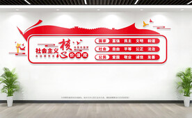 社会主义核心价值观文化墙