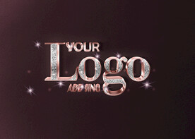 金属logo样机