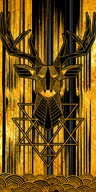 现代中式鹿艺术玄关