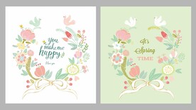 矢量花卉面料花纹设计