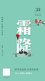 霜降 海报 插画 创意