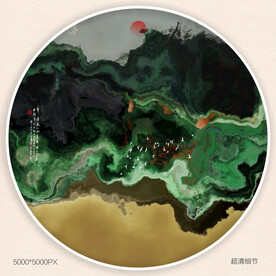 现代水墨画