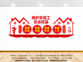 维护农民工权益文化墙