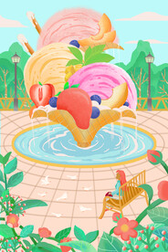 燕窝奶昔插画包装