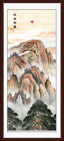 竖幅国画