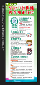 牙齿口腔保健知识展架