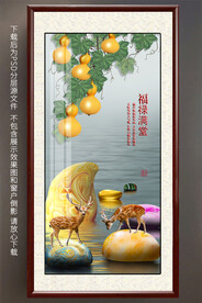 葫芦鹅卵石玄关装饰好