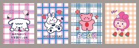 卡套 本子封面 镜子图案