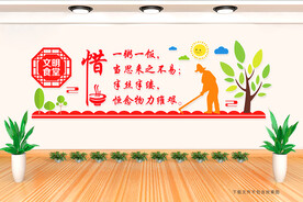 文明食堂文化墙