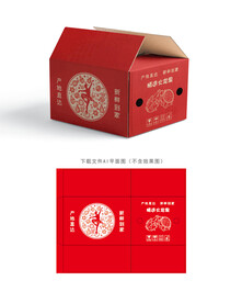 火龙果快递箱 