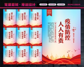疫情防控展板