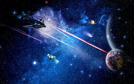 科幻星空背景墙