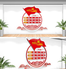 核心价值观文化墙