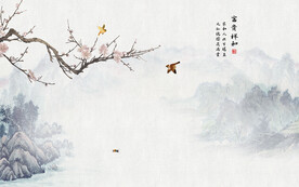 山水水墨画