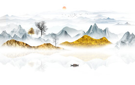 新中式电视背景墙