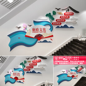 廉政楼道文化墙