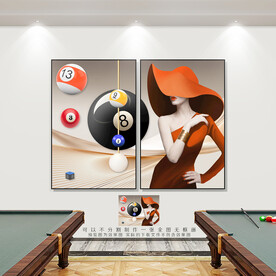 台球展板