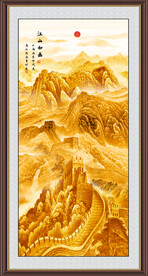 竖幅山水画
