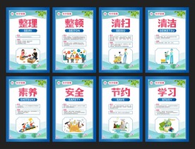 8S企业管理展板