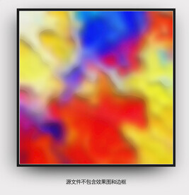 餐厅抽象画 