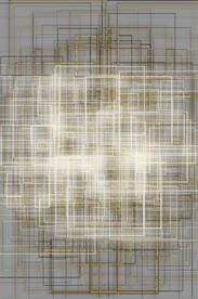 3D抽象金属线条玄关装饰画