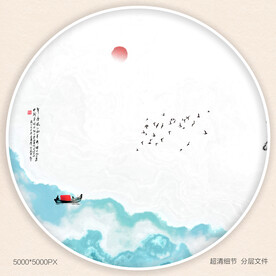 禅意水墨画