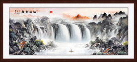 江山如画山水国画