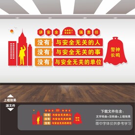 企业工厂工地安全生产标语文化墙