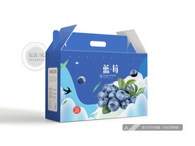 蓝莓包装 平面图