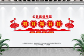公民道德规范文化墙