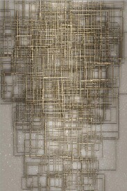 3D抽象金属线条玄关装饰画