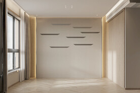 现代卧室背景墙