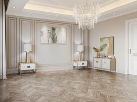 现代轻奢卧室场景3D空景